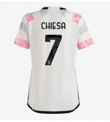 Juventus Federico Chiesa #7 Segunda Equipación Mujer 2023-24 Manga Corta